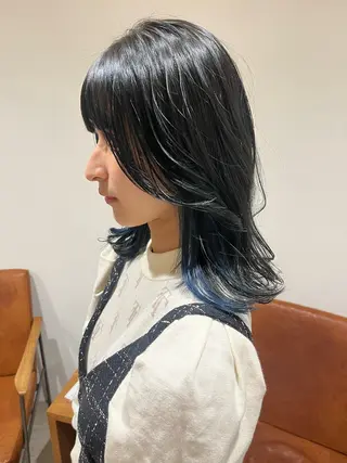 セミロング 梅田美容室/カット /Maoのヘアスタイル