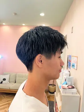 ショート メンズ メンズパーマモデル ／浅野未来🌼.*のヘアスタイル