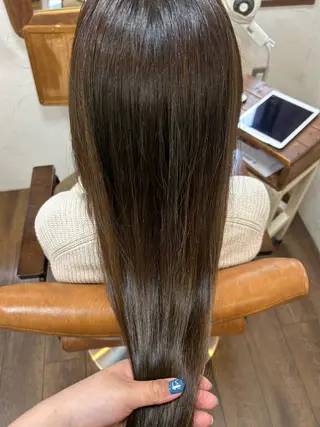 ロング カラー 徳 永のヘアスタイル