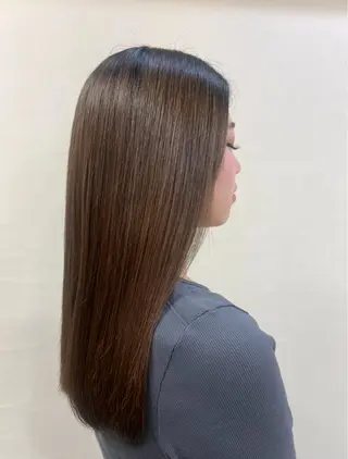 ロング hair make sanctuary所属・オオエ トア／カラー／パーマのヘアスタイル