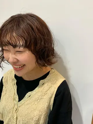 ショート カラー misch by urban所属・名駅🦢大人艶カラー 🪽カミヤアカネのヘアスタイル