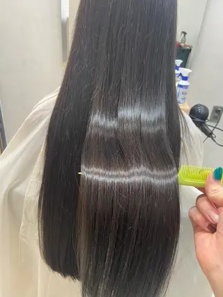 ロング コテ巻き風パーマ★ はるさんのヘアスタイル