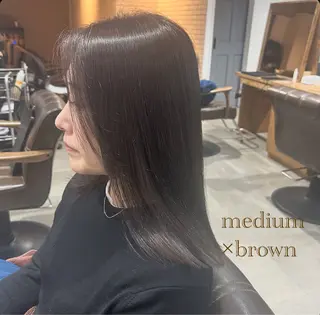 セミロング カラー Eri 🌿透明感カラーのヘアスタイル