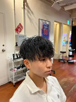 パーマ メンズ FIX hair所属・ボブパーマ/ ウルフパーマ原科🪴のヘアスタイル