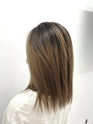 セミロング メンズ スパイキーパーマ 柏NO1 藤本葉のヘアスタイル