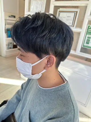 カラー メンズ 髪質改善&ストレート ‪✂︎‬鈴木青樹のヘアスタイル