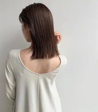 セミロング 奥田 蓮のヘアスタイル