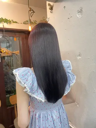 セミロング カラー Ricca所属・Hina🧵/恵比寿 中目黒/透明感カラーのヘアスタイル