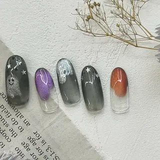 ネイル ⭐︎休業中の練習⭐︎ JNA認定講師髙橋のネイルデザイン