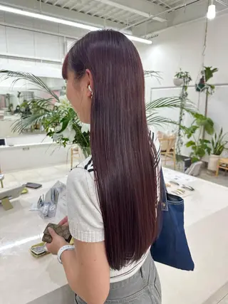 ロング カラー 林 莉央のヘアスタイル
