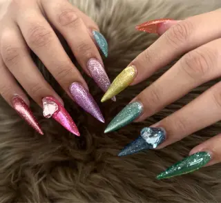 ネイル The coco所属・Saya 海外風 マグ 華やかのネイルデザイン