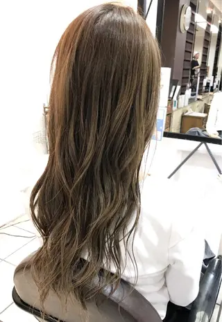 ロング カラー シールエクステ⭐️ オオミタクヤのヘアスタイル
