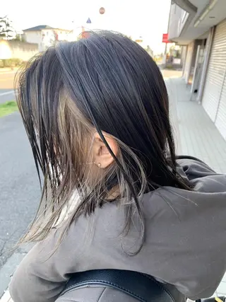 ミディアム カラー GLITTER赤塚店所属・GLITTER ハイ トーン🎀北野佑季のヘアスタイル