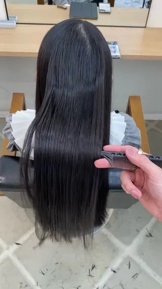 ロング 石川 達也のヘアスタイル