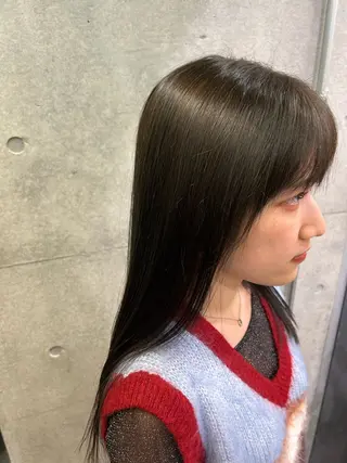 セミロング カラー レイヤー/ブロンド 透明感カラー/ヒロトのヘアスタイル