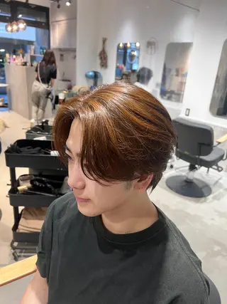 ミディアム カラー メンズ メンズカットパーマ ✂️ JOYAのヘアスタイル