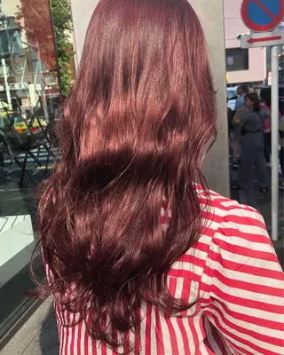 ロング カラー ヘアアレンジ メンズ キッズ ネイル マツエク・マツパ GO TODAY SHAiRE SALON所属・透明感カラー🤎 ゆりのヘアスタイル