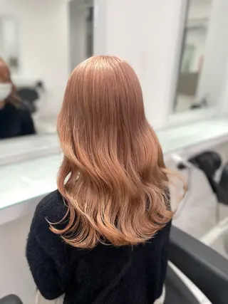 ミディアム カラー ❄最強かわいいカラー ❄️MINA❄️のヘアスタイル