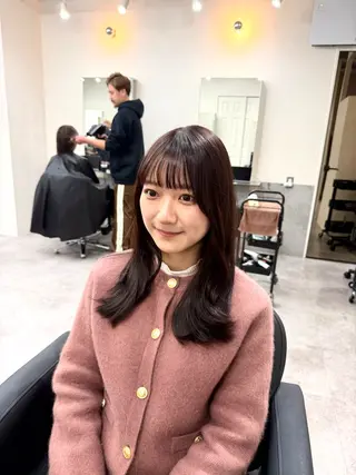 セミロング 猿渡 竜司｜透明感 カラー×レイヤーのヘアスタイル