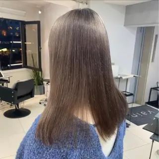 セミロング カラー 顔まわり/ボブウルフ 🤍愛唯(めい)のヘアスタイル