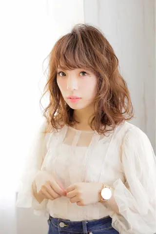 ミディアム 神野 雅樹のヘアスタイル