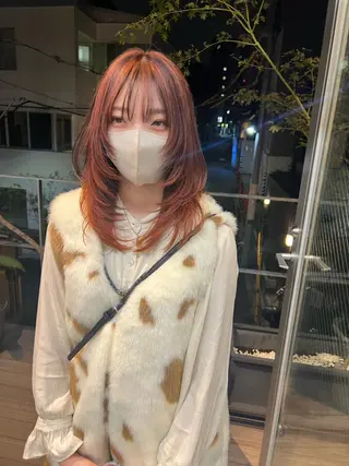 ミディアム カラー sakoda shunkiのヘアスタイル