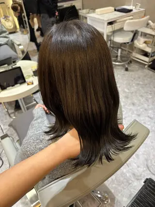 ミディアム カラー 🎀レイヤー×透明感 カラー🎀Ayanoのヘアスタイル