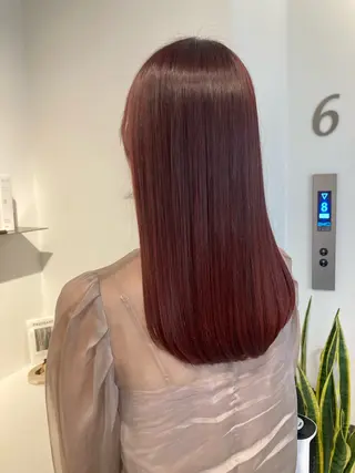 ロング ✨色持ちの良い艶 カラー✨蟹江真世のヘアスタイル