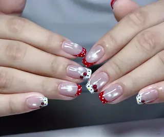 ネイル By moonネイル 🌷ワンホン/韓国風のネイルデザイン