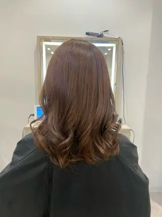 ロング カラー 平野 利希菜のヘアスタイル