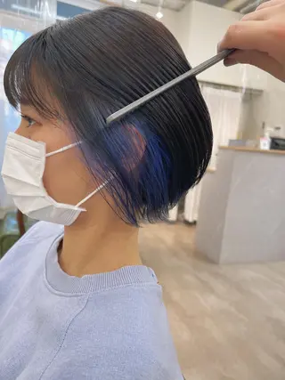 ショート カラー 超ボブ特化船橋駅 徒歩5分/國分雄斗のヘアスタイル