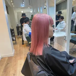 ミディアム カラー 🇰🇷ハイトーン× 韓国レイヤー레이어드のヘアスタイル