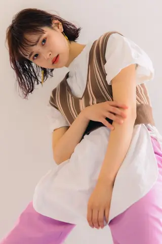 ミディアム カラー パーマ ヘアアレンジ 🎊LUZ🎊_公 式_🩵髪質改善🩵のヘアスタイル