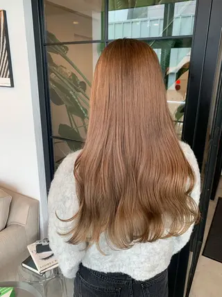 ロング カラー ベージュカラー🌿 新潟駅/青木結月のヘアスタイル