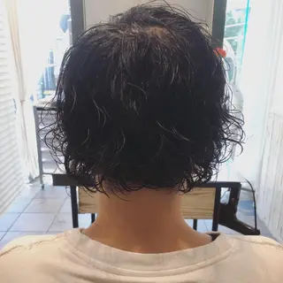 ミディアム カラー パーマ メンズ メンズサロン💈 吉岡陽【中野】のヘアスタイル