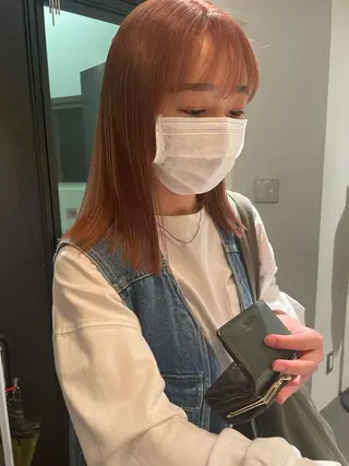 セミロング カラー classic 新横浜所属・大人girly🛋️ 🤍yukakoのヘアスタイル