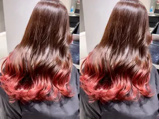 セミロング カラー 髪質改善/縮毛矯正 レイヤー/松川匠のヘアスタイル