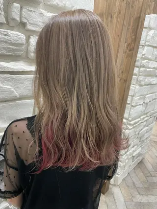 ミディアム Sherry大国町所属・髪質改善×縮毛矯正 ×艶カラーNAOのヘアスタイル