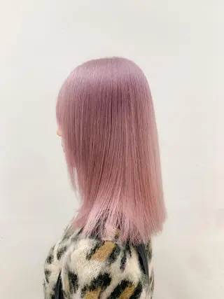 セミロング カラー THE./ブリーチ 透感カラー/髪質改善のヘアスタイル