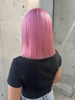 ミディアム カラー lani hair salon所属・SHOTO ハイトー ン/デザインカラーのヘアスタイル