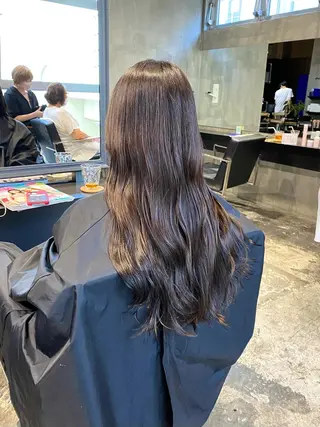 ロング カラー ヘアアレンジ Agu hair lore沼館店所属・八戸パーマ/メンズパ ーマ/シンゴ。のヘアスタイル