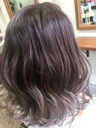 カラー ブリーチ毛縮毛矯正 👑山口のヘアスタイル