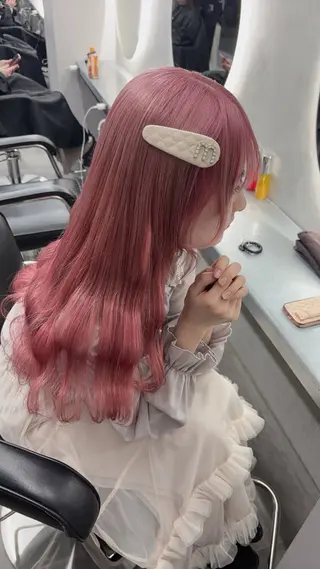 ロング ゆるふわ透明感カラー 🎀ほの/表参道のヘアスタイル