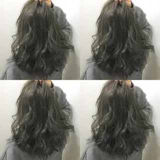 ミディアム カラー JILBLAN京都 ショート/ハイライトのヘアスタイル