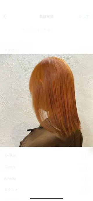 ミディアム カラー ete所属・Rina 𓍯のヘアスタイル