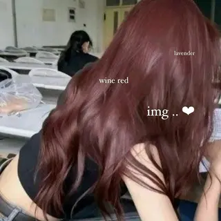 セミロング カラー モテ艶韓国ヘア 🤍りんのヘアスタイル