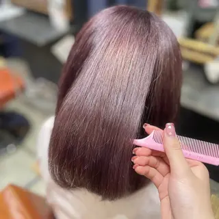 ショート 顔まわり🎀ピンク 💖ゆうなのヘアスタイル