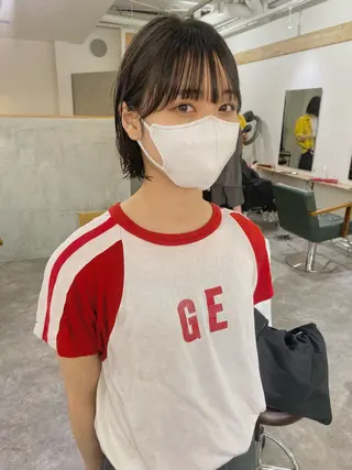 ショート パーマ 森貴裕/ベージュ/ パーマ/オリーブのヘアスタイル