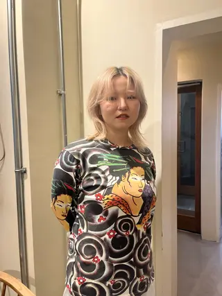 ミディアム カラー 🦮shiori アイドルオタク🦮のヘアスタイル