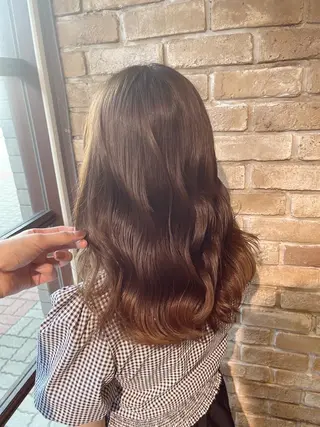 セミロング 🧡ミルクティー/ レイヤー🧡ショウナのヘアスタイル